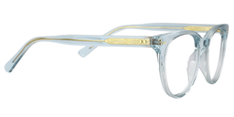 Agnes Oval Blue Clear Glasses4