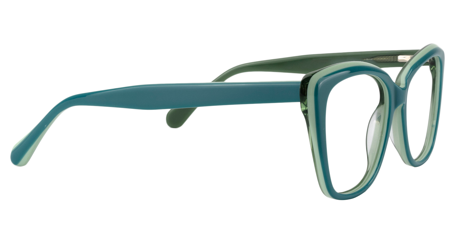 Cat eye Green Glasses | Zeelool Glasses4
