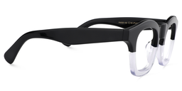 Rita Square Black&Clear Glasses4