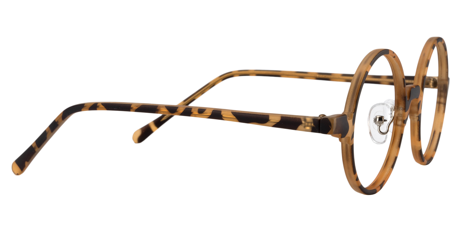 Round Yellow Tortoise Glasses | Zeelool Glasses4