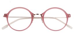 Olga Round Pink Glasses1