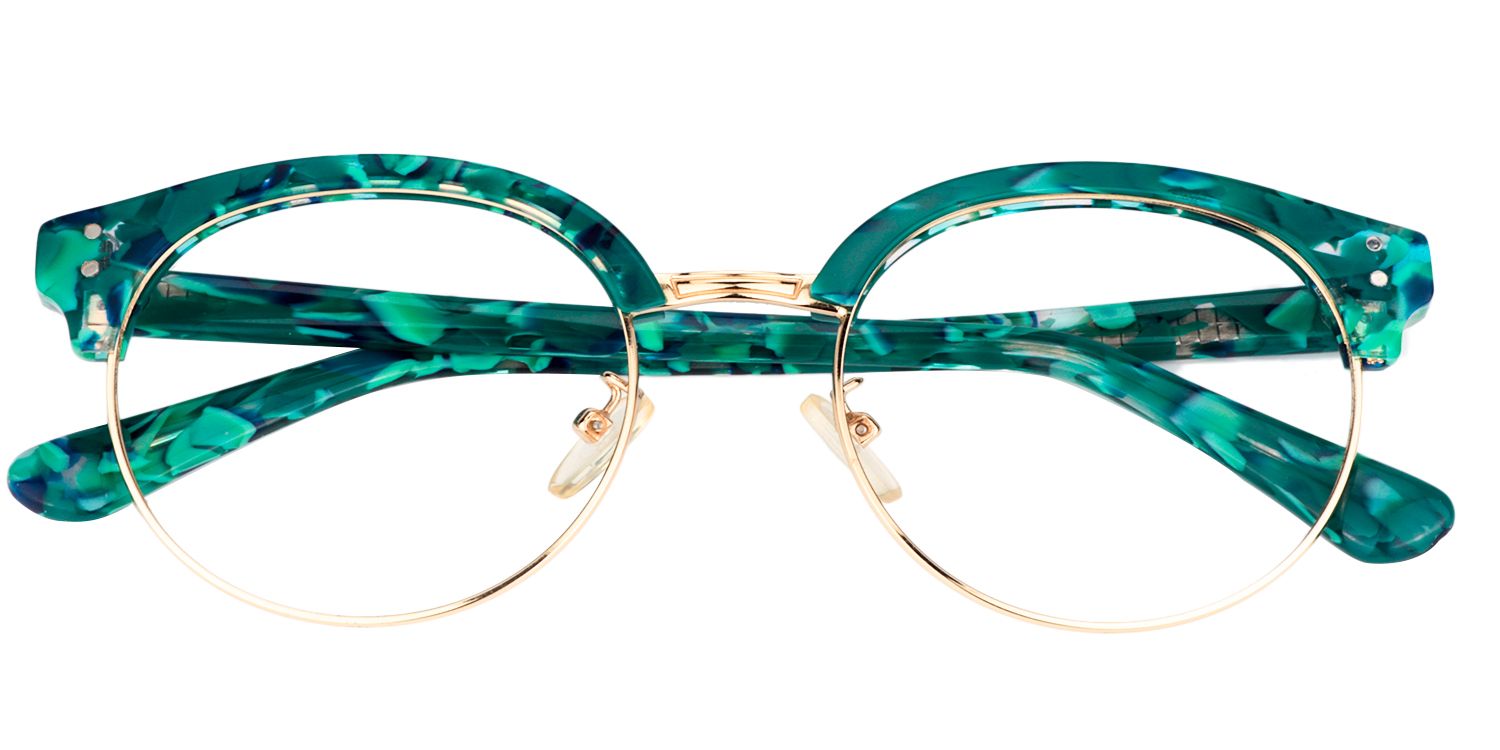 Round Green Glasses | Zeelool Glasses1
