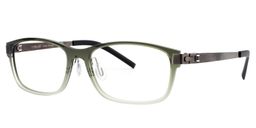 Hanny Rectangle Dark-Green Glasses3