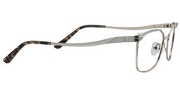 Leander Rectangle Silver Glasses3