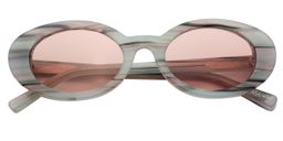 Calista Oval Floral Sunglasses1