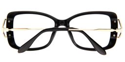 Mamie Butterfly Black Glasses5