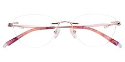 Cyndi Oval Light Purple Glasses1