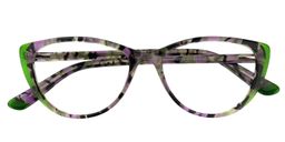 Benson Oval Purple Floral Glasses1