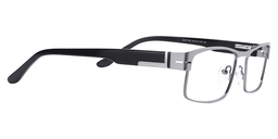 Evelyn Rectangle Gray Glasses4
