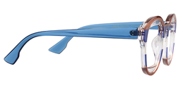 Erica Round Brown-Blue Glasses4