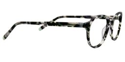Adamson Oval Black Clear Glasses4