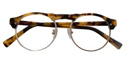 Aeneas Round Tortoise Glasses1