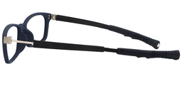 Lacy Rectangle Black Blue Sports Glasses5