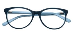 Adolphus Oval Dark Blue Glasses1