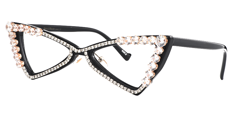 Trilateral Black Eyeglasses | Zeelool Eyeglass Frames5