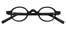 Ailwyn Round Black Glasses1