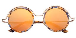 Alban Round Purple Floral Sunglasses1