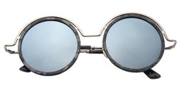 Alban Round Gray Tortoise Sunglasses1