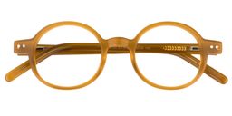Alcott Oval Earthy-Yellow Glasses1