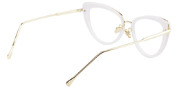 Eudora Cateye White Glasses3