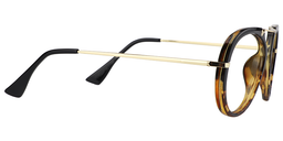 Marks Oval Gold-Tortoise Glasses4