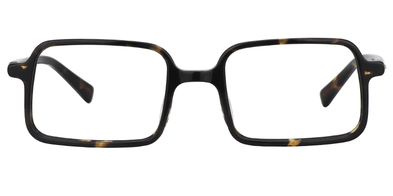 Rectangle Gold-Tortoise Glasses0
