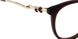 Corrine Round Brown Glasses5