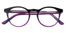 Margaret Round Purple Glasses1