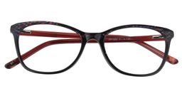 Alcuin Rectangle Black Glasses1