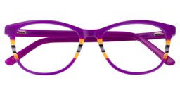 Natalie Square Purple Glasses1