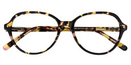 Aldred Oval Tortoise Glasses1