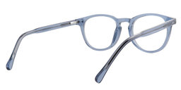 Victor Round Dark Blue Glasses5
