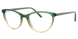 Editha Cateye Gradient Green Glasses2