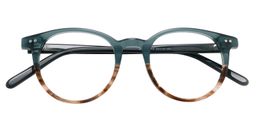 Alister Round Dark Green Glasses1