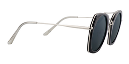 Sanford Geometric Dark Gray Sunglasses4