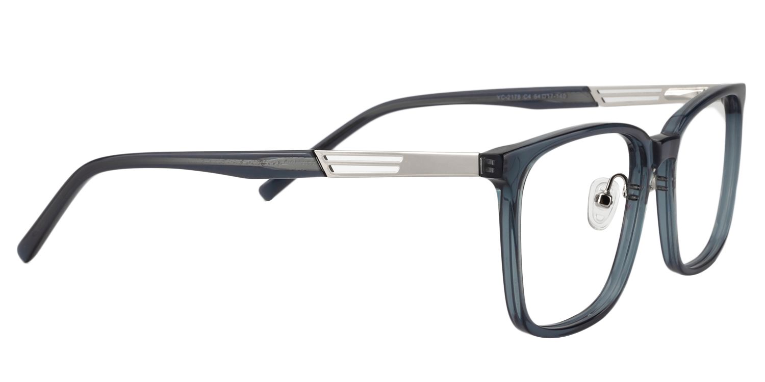 Square Dark Blue Glasses | Zeelool Glasses4