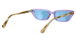 Agar Rectangle Purple Sunglasses5