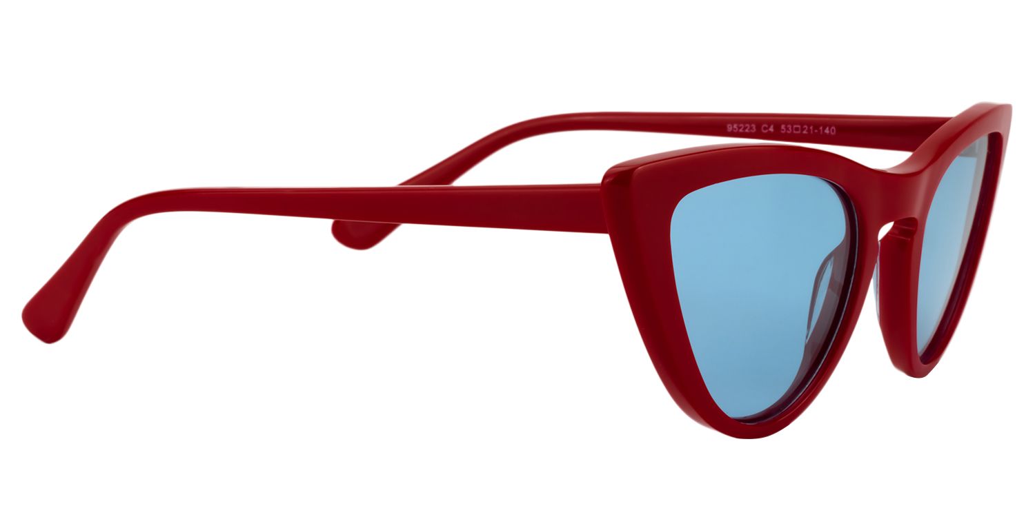 Cat eye Red Sunglasses | Zeelool Sunglasses4