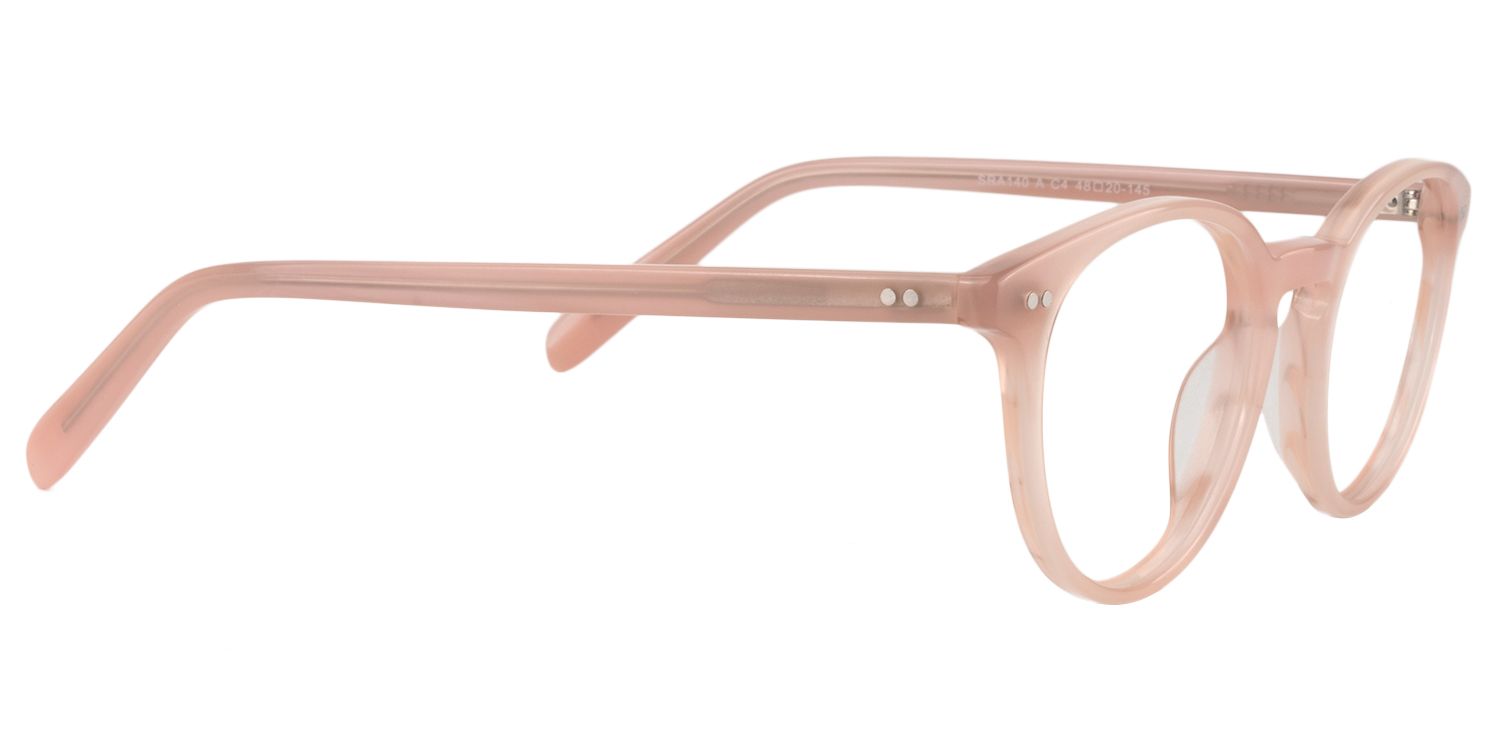 Round Pink Glasses | Zeelool Glasses4