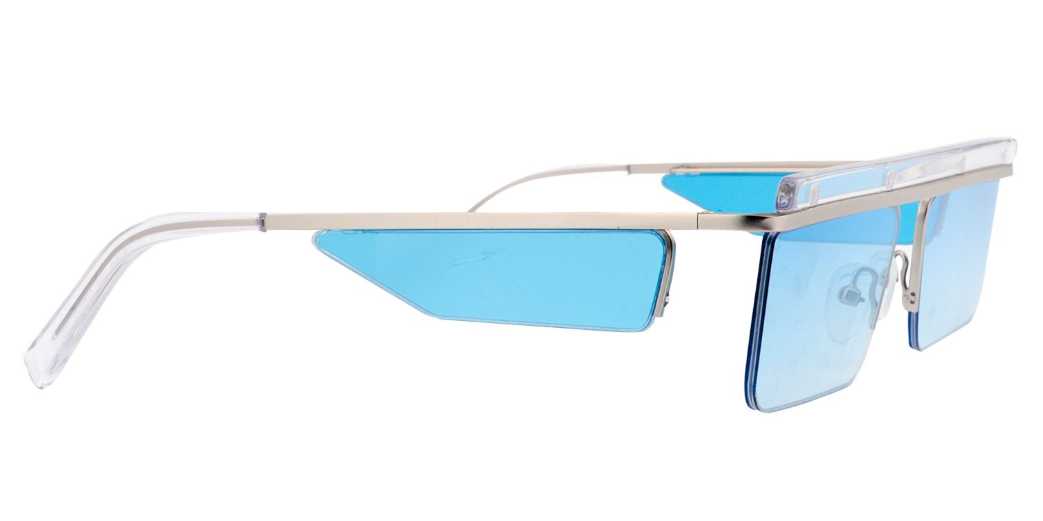 Rectangle Silver Sunglasses | Zeelool Sunglasses2