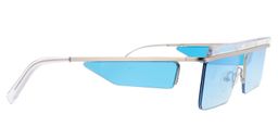 Sophia Rectangle Silver Sunglasses2