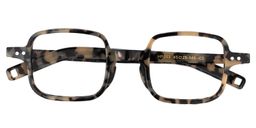 Xavia Square Light Tortoise Glasses1