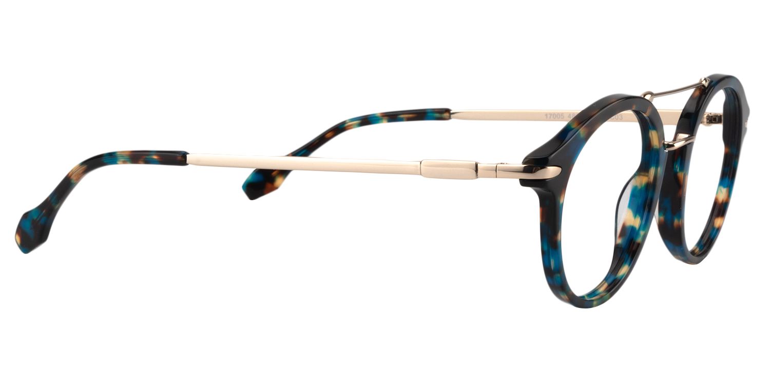 Aviator Blue Tortoise Glasses | Zeelool Glasses4