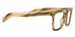 Xing Square Light Brown Glasses4