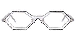 Caesar Geometric Black Glasses0