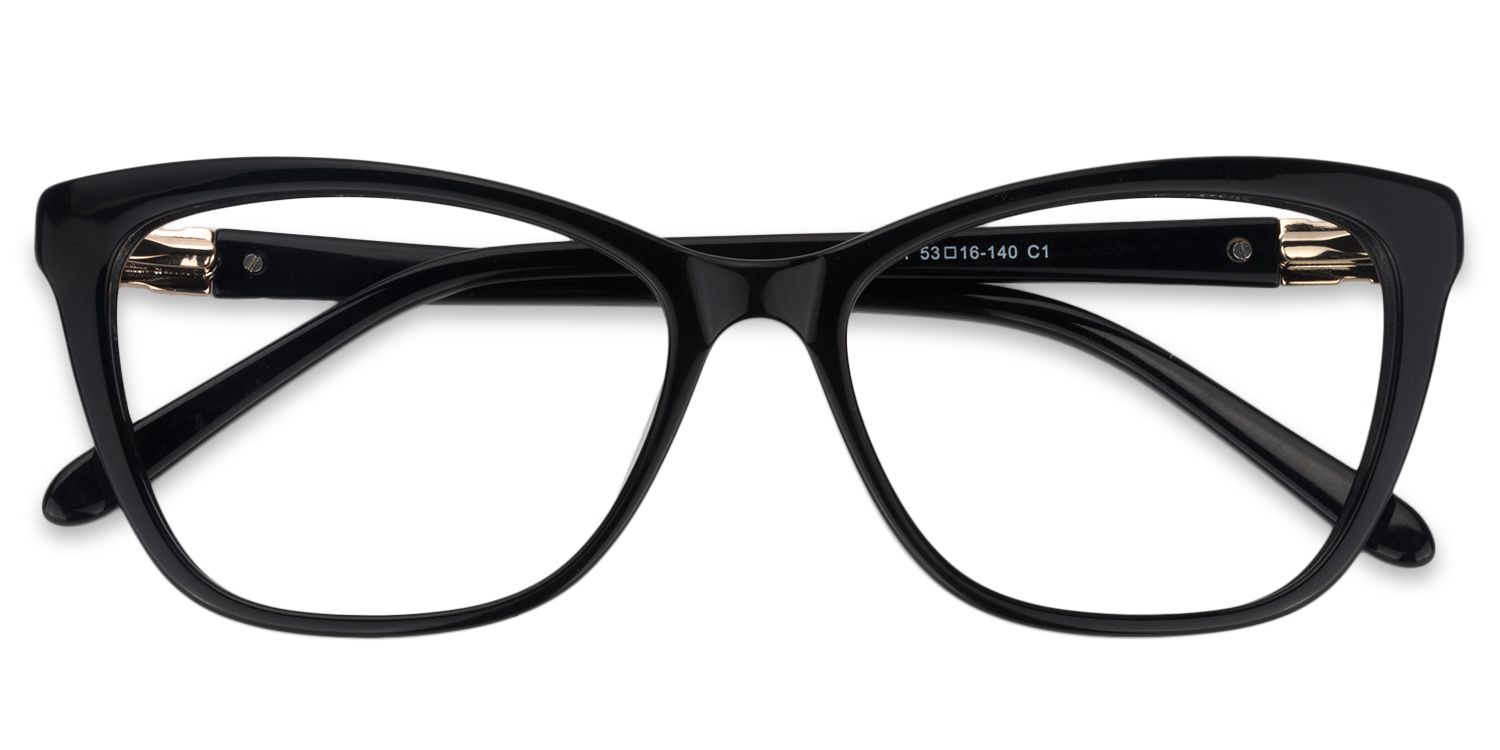 Cat eye Black Glasses | Zeelool Glasses1
