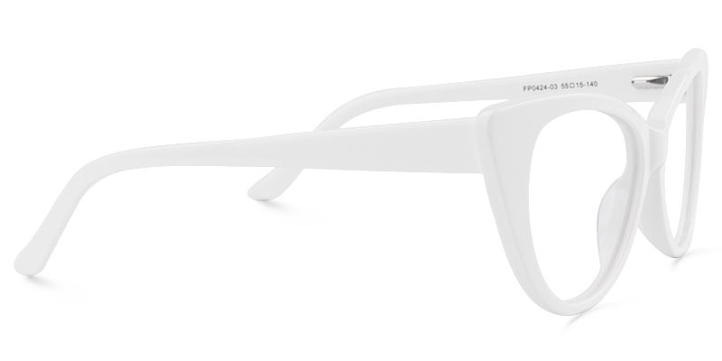 Cat Eye White Glasses | Zeelool Eyeglasses4