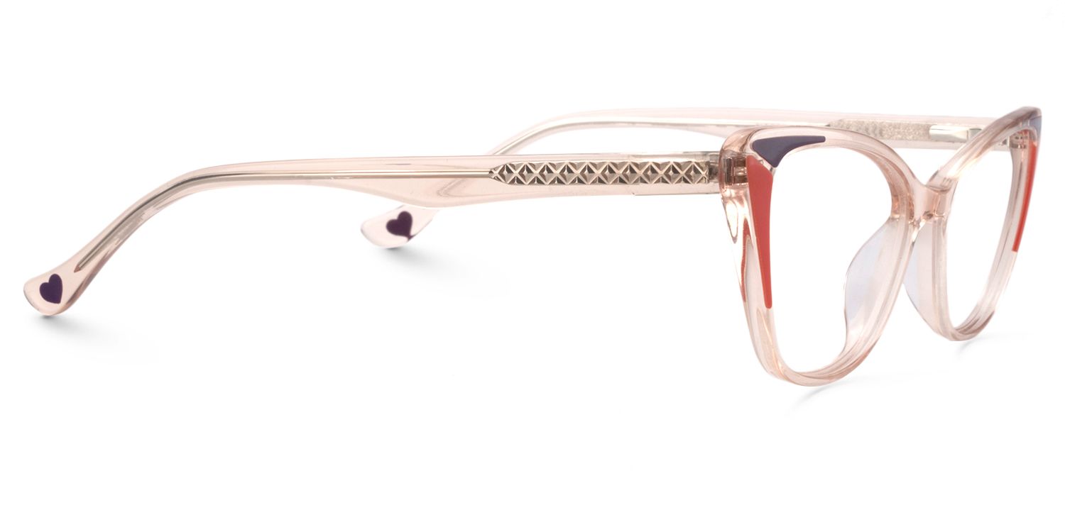 Cat eye Brown Glasses | Zeelool Glasses4