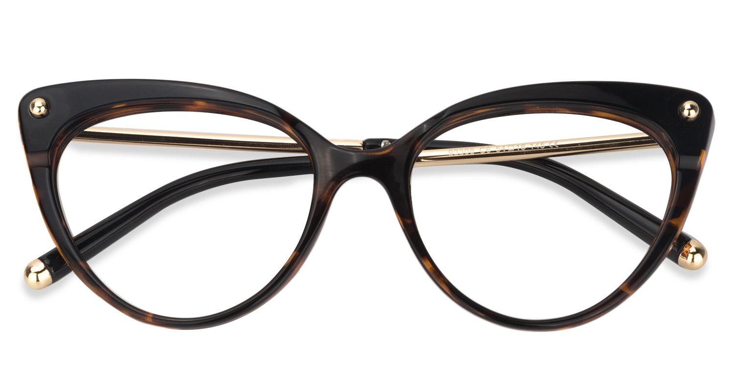 Cat Eye Yellow Tortoise Glasses | Zeelool Glasses1