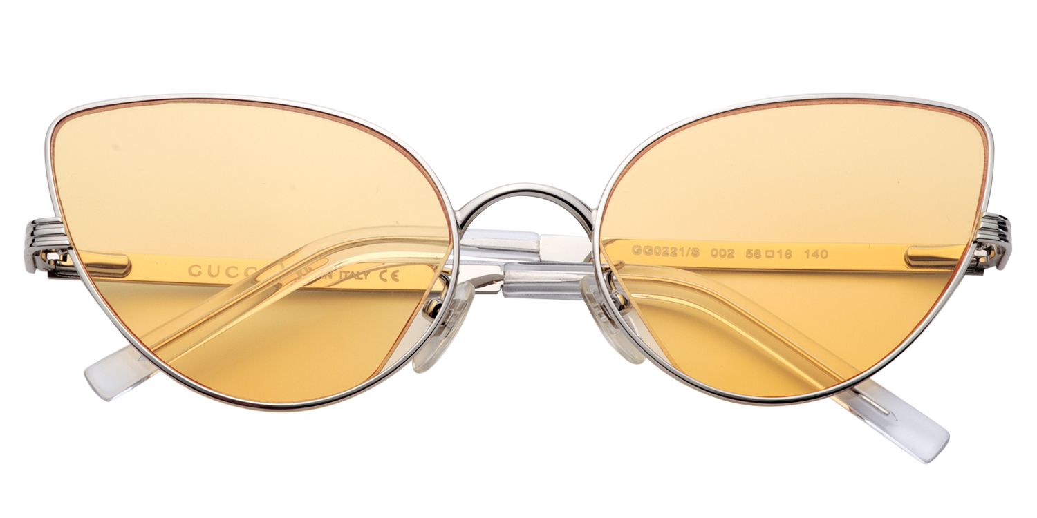 Cat-eye Silver Sunglasses | Zeelool Sunglasses1